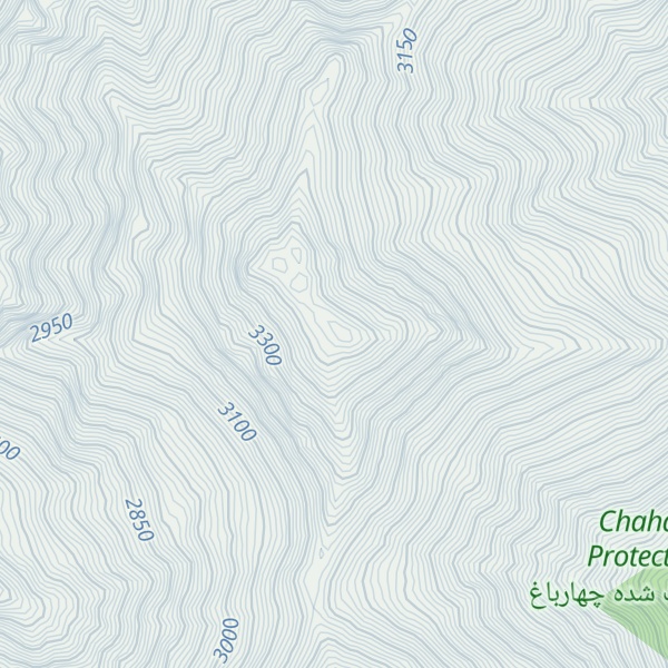 Map of Zard Chellekhaneh