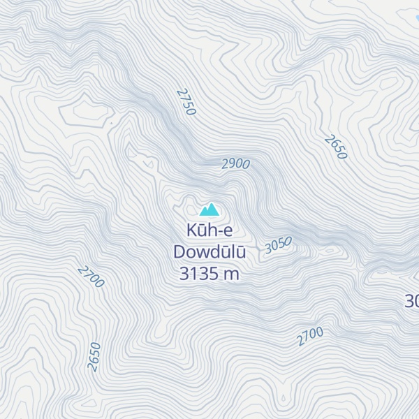 Map of Kūh-e Dowdūlū