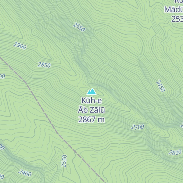 Map of Kūh-e Āb Zālū