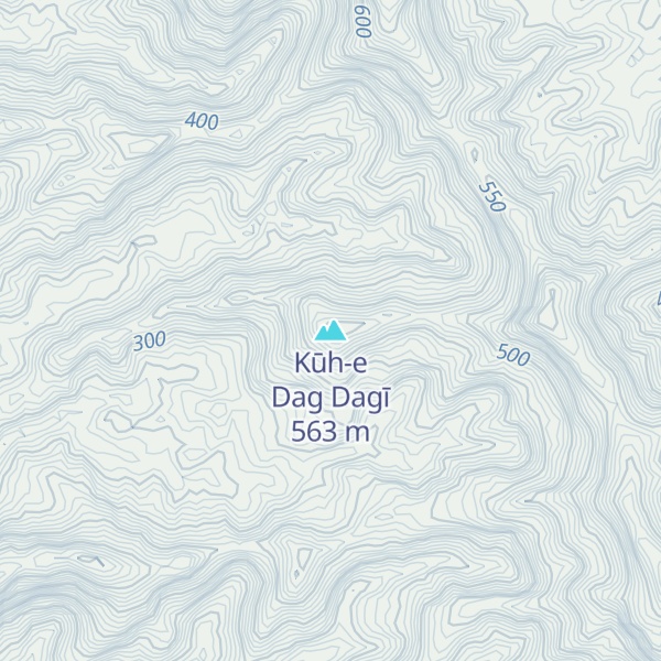 Map of Kūh-e Dag Dagī