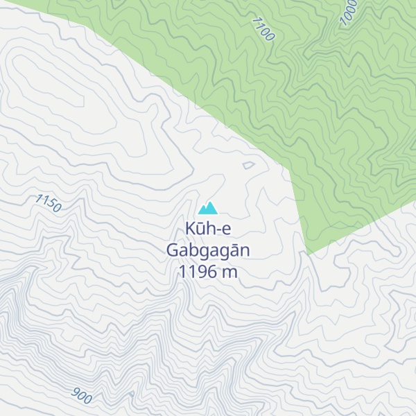 Map of Kūh-e Gabgagān