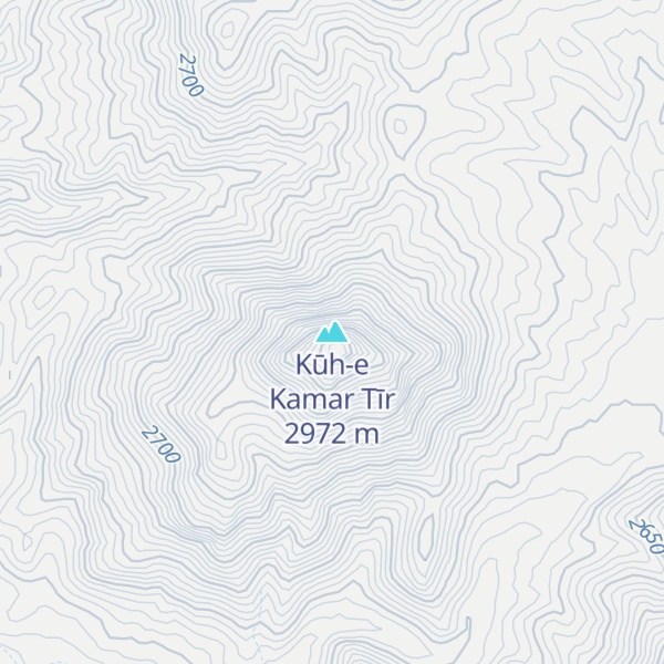 Map of Kūh-e Kamar Tīr