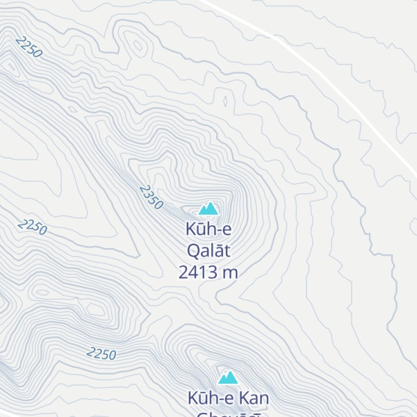 Map of Kūh-e Qalāt