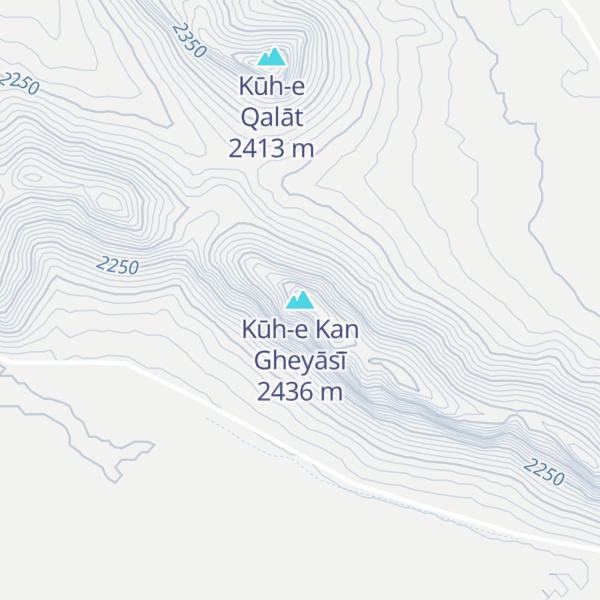 Map of Kūh-e Kan Gheyās̄ī