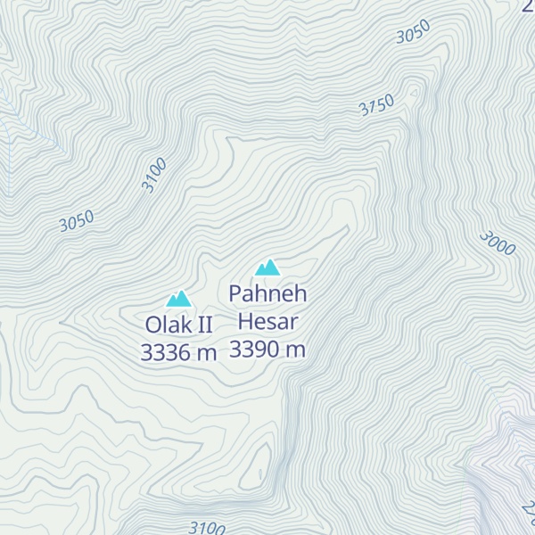Map of Pahneh Hesar