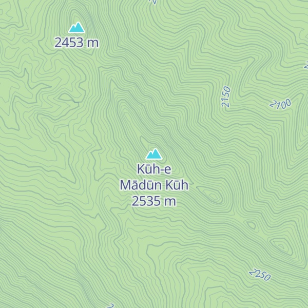 Map of Kūh-e Mādūn Kūh