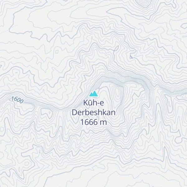 Map of Kūh-e Derbeshkan