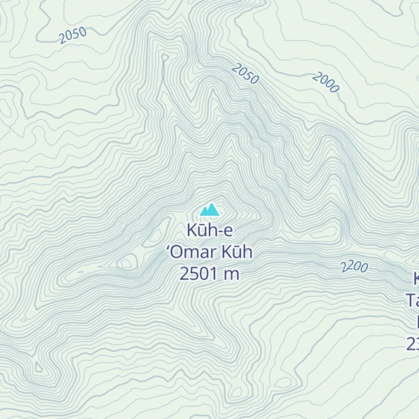 Map of Kūh-e ‘Omar Kūh