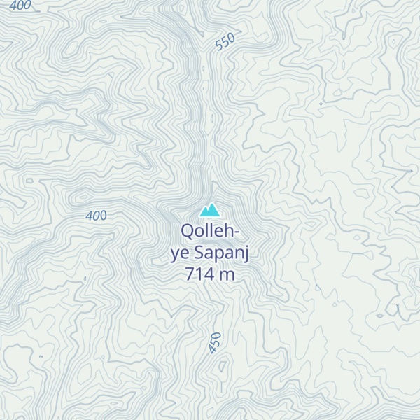 Map of Qolleh-ye Sapanj