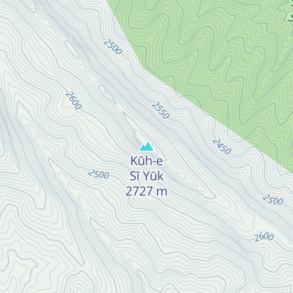 Map of Kūh-e Sī Yūk