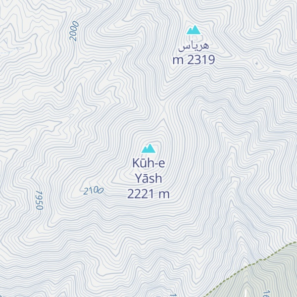 Map of Kūh-e Yāsh