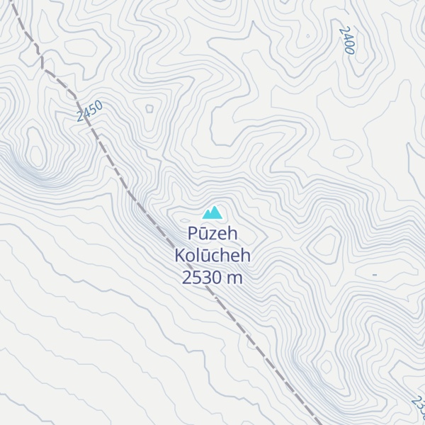 Map of Pūzeh Kolūcheh