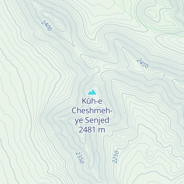 Map of Kūh-e Cheshmeh-ye Senjed