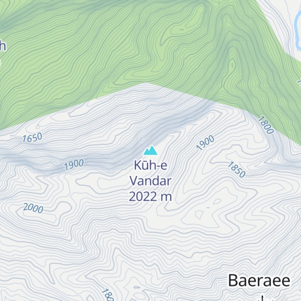 Map of Kūh-e Vandar
