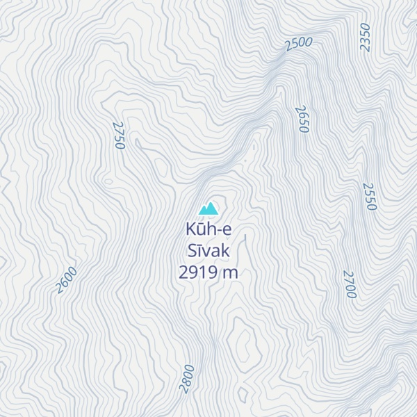 Map of Kūh-e Sīvak