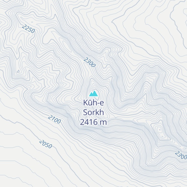 Map of Kūh-e Sorkh