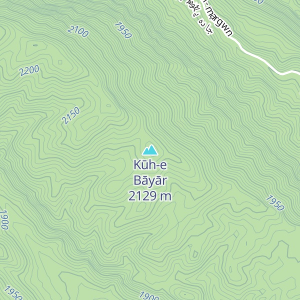 Map of Kūh-e Bāyār