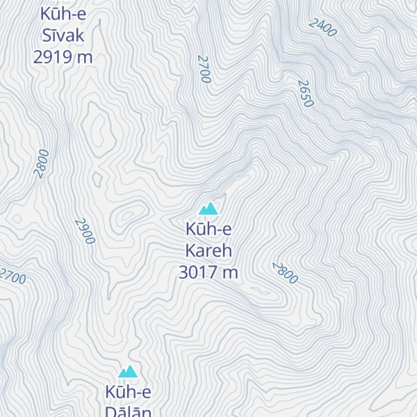 Map of Kūh-e Kareh