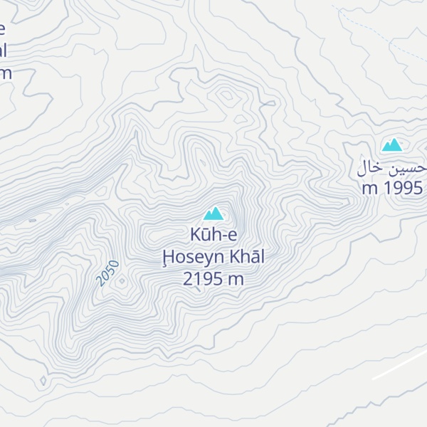 Map of Kūh-e Ḩoseyn Khāl