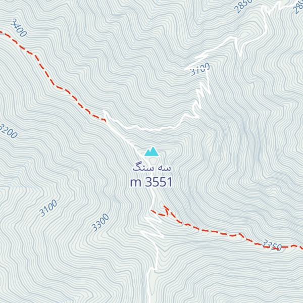 Map of سه سنگ