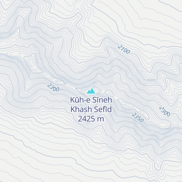 Map of Kūh-e Sīneh Khash Sefīd
