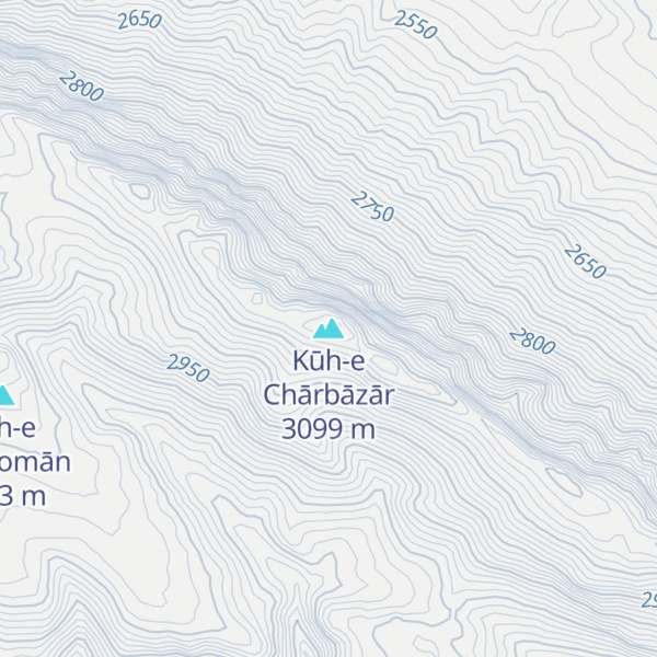 Map of Kūh-e Chārbāzār