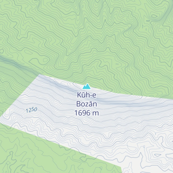 Map of Kūh-e Bozān