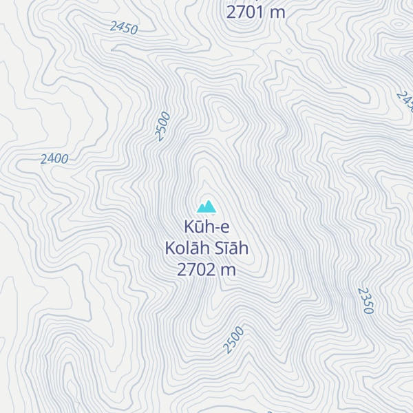 Map of Kūh-e Kolāh Sīāh