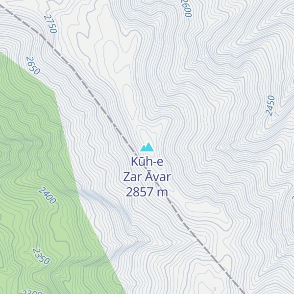 Map of Kūh-e Zar Āvar