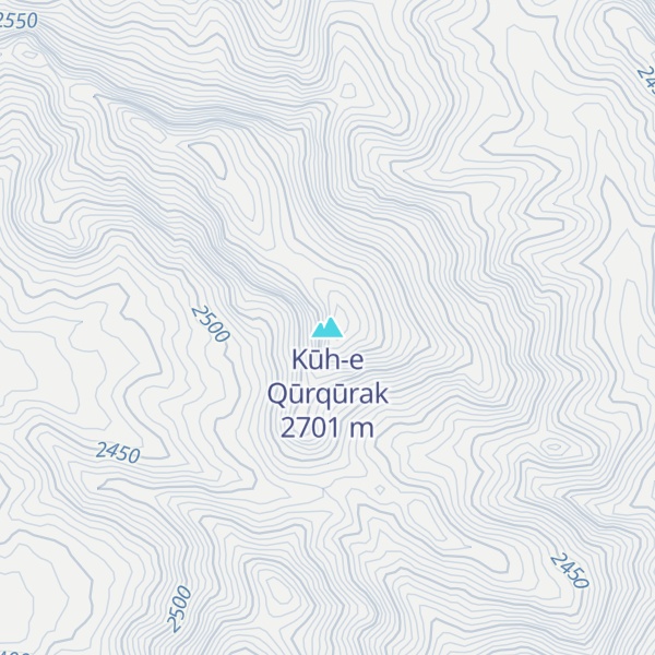 Map of Kūh-e Qūrqūrak