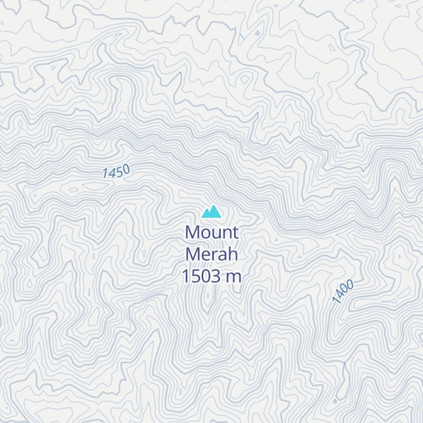 Map of Mount Merah