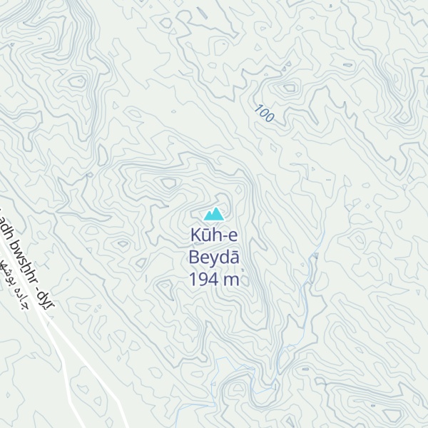 Map of Kūh-e Beydā