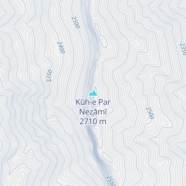 Map of Kūh-e Par Nez̧āmī