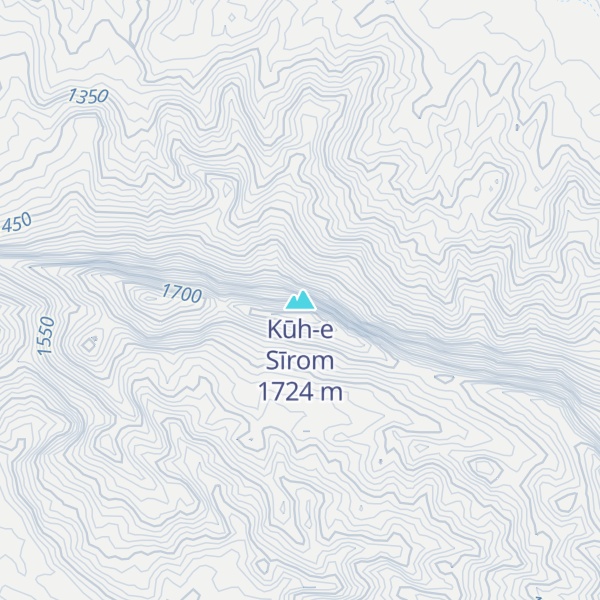 Map of Kūh-e Sīrom
