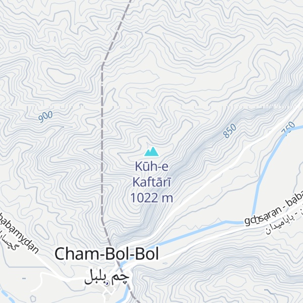 Map of Kūh-e Kaftārī