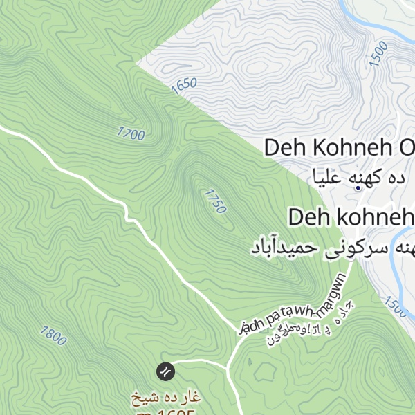 Map of Kūh-e Boneh Mārī