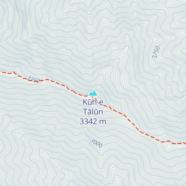 Map of Kūh-e Tālūn