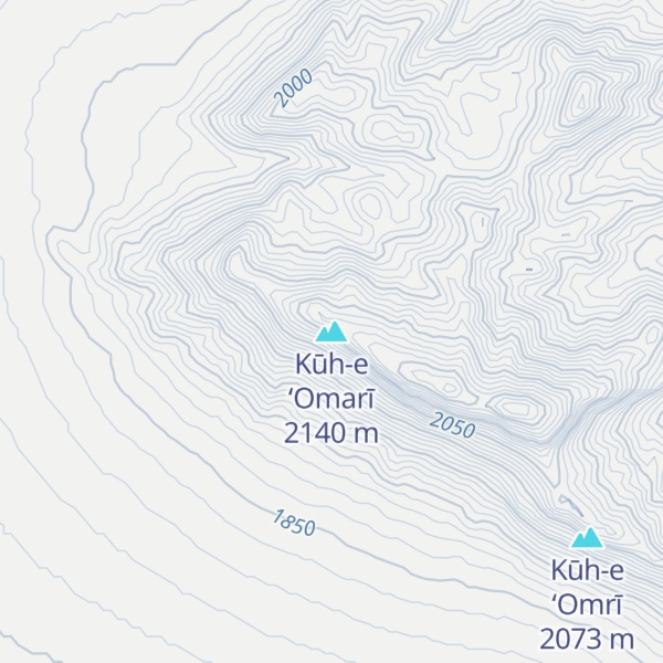 Map of Kūh-e ‘Omarī