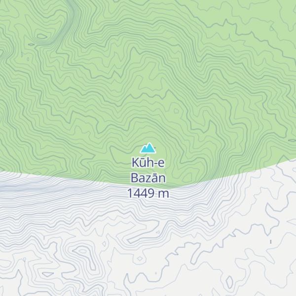 Map of Kūh-e Bazān