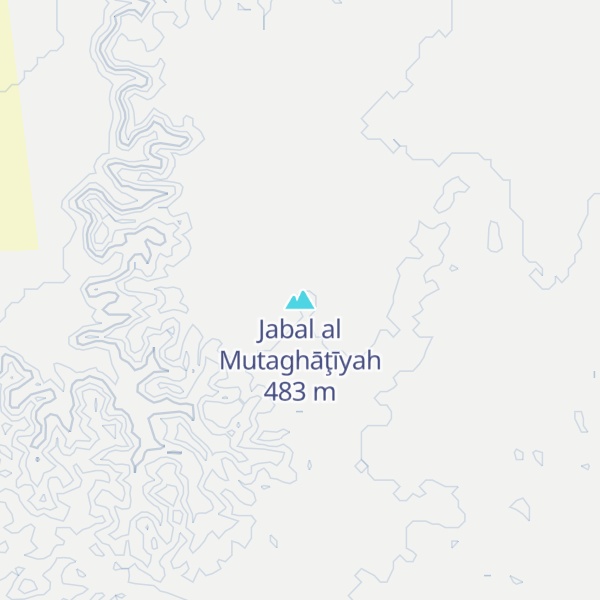 Map of Jabal al Mutaghāţīyah