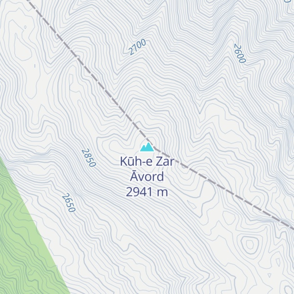 Map of Kūh-e Zar Āvord
