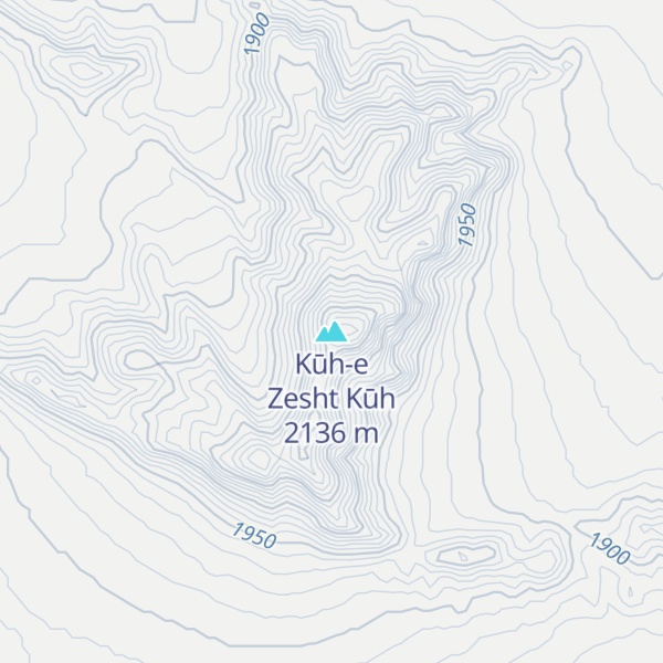 Map of Kūh-e Zesht Kūh