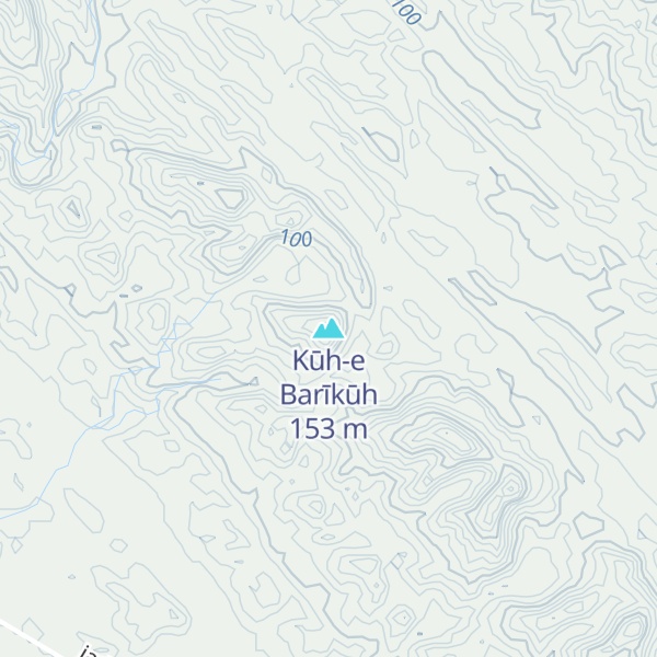Map of Kūh-e Barīkūh