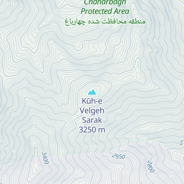 Map of Kūh-e Velgeh Sarak