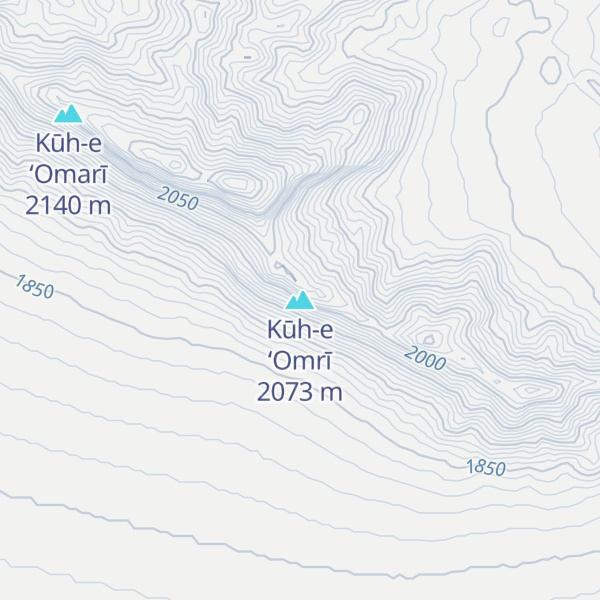 Map of Kūh-e ‘Omrī