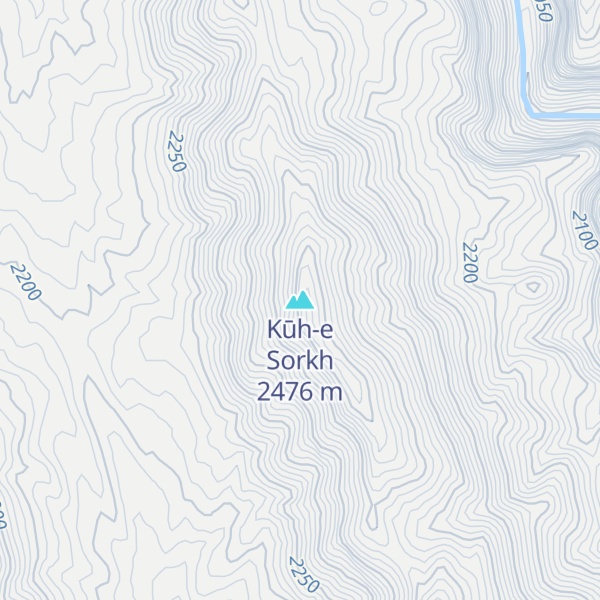Map of Kūh-e Sorkh