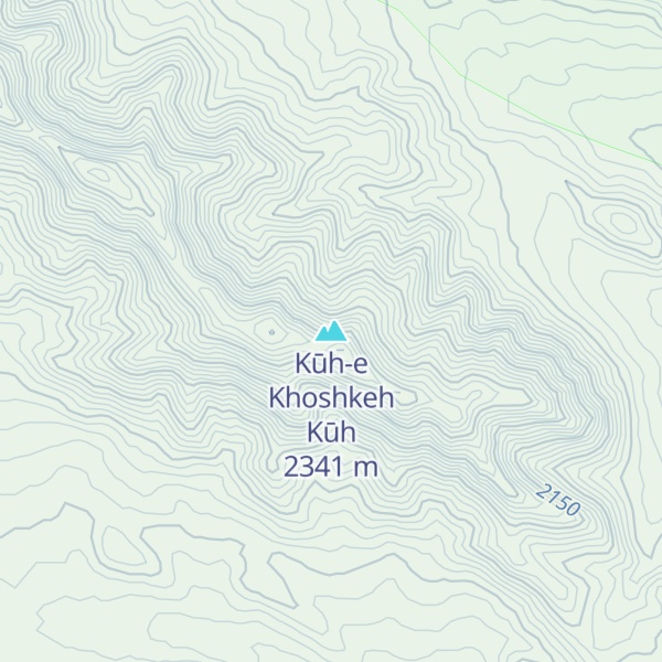 Map of Kūh-e Khoshkeh Kūh