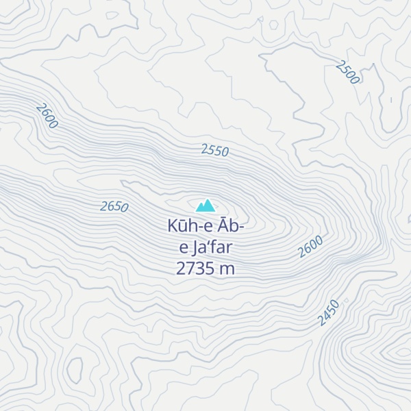 Map of Kūh-e Āb-e Ja‘far