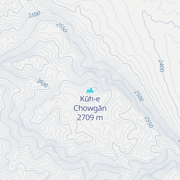 Map of Kūh-e Chowgān
