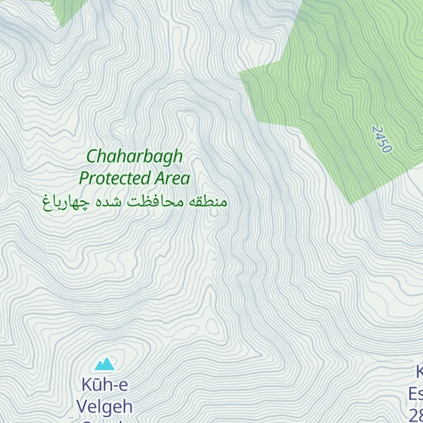 Map of Kūh-e Gorbeh Gardan